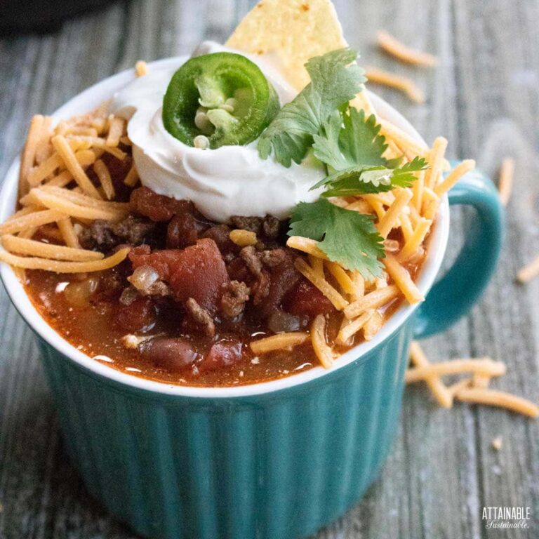 Instant Pot Beef Chili Recipe Attainable Sustainable®