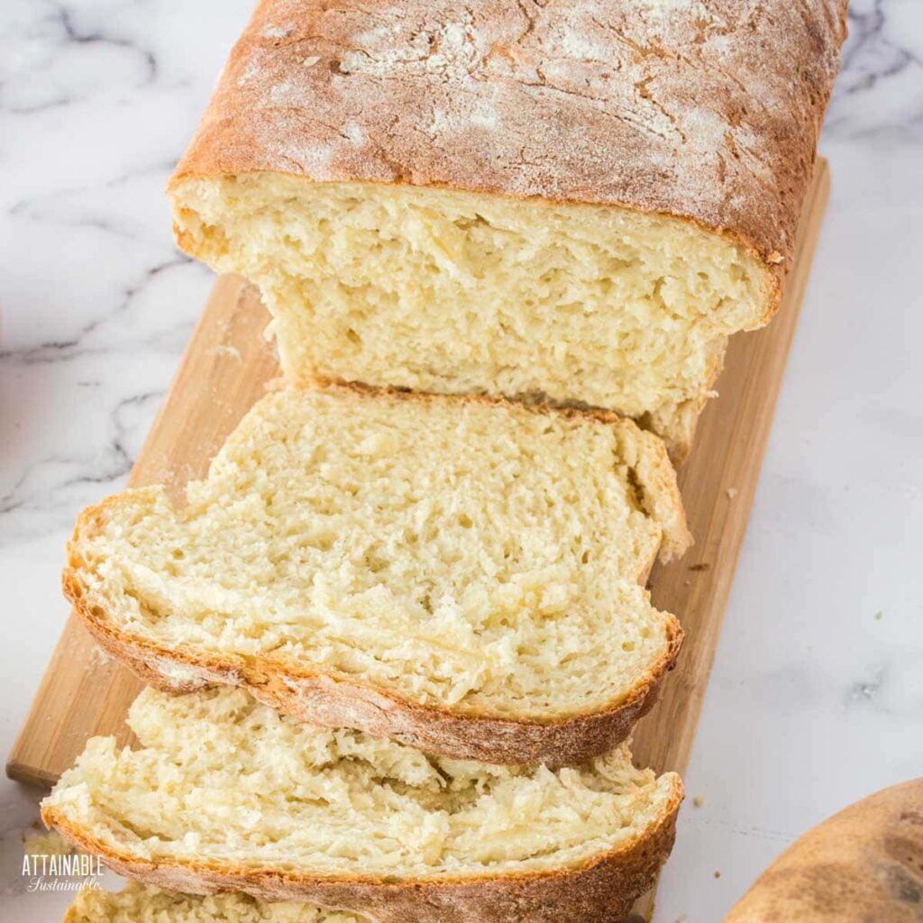 Soft Homemade Potato Bread Recipe - Attainable Sustainable