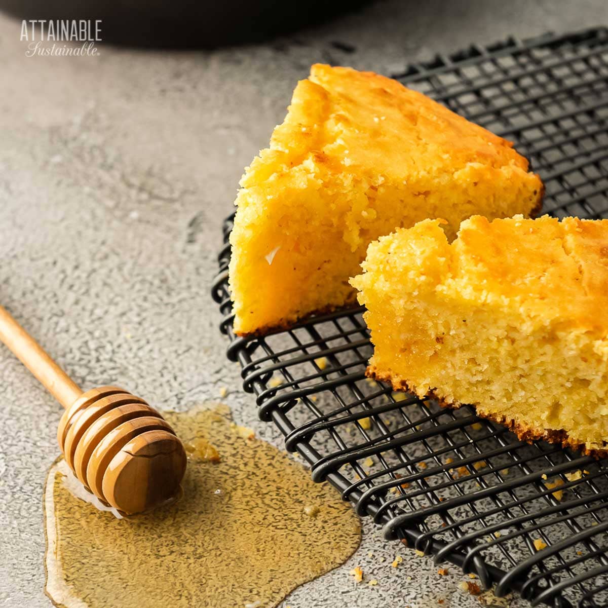 13 Steps to Perfect Skillet Cornbread on a Big Green Egg - Drizzle