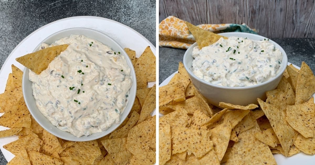 Easy Cream Cheese Dip with Green Onions - Attainable Sustainable®