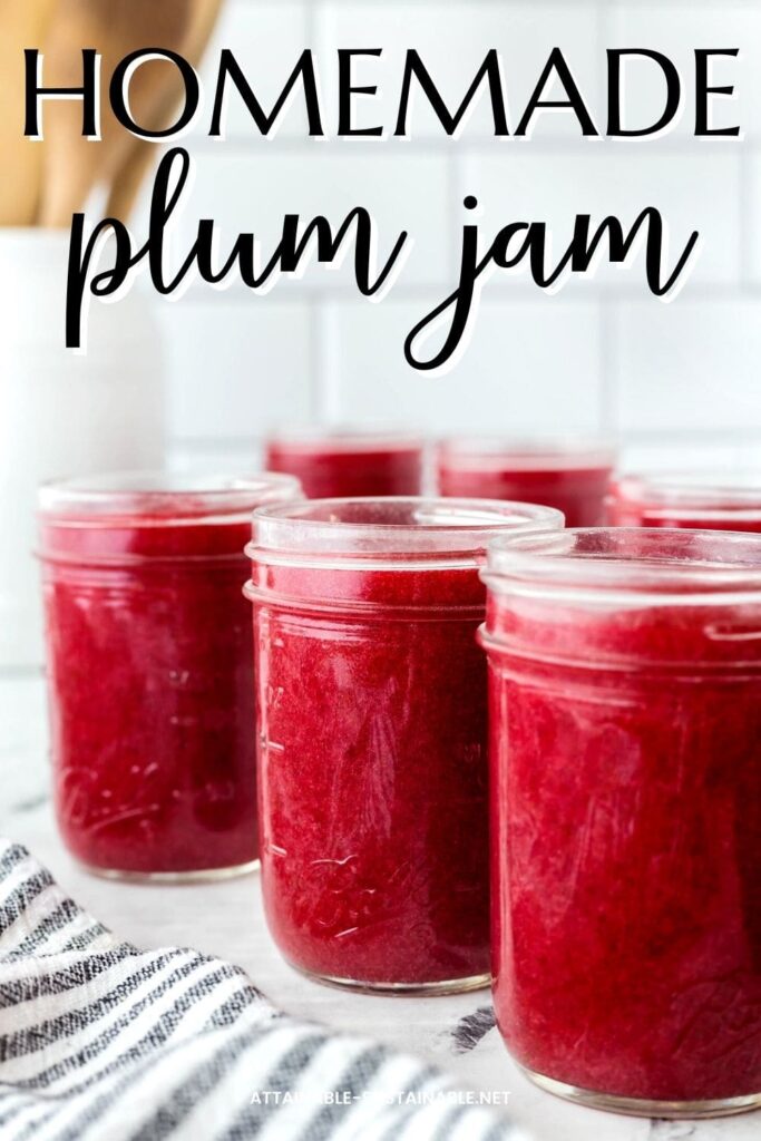 Easy Plum Jam (Lower Sugar) - Attainable Sustainable®