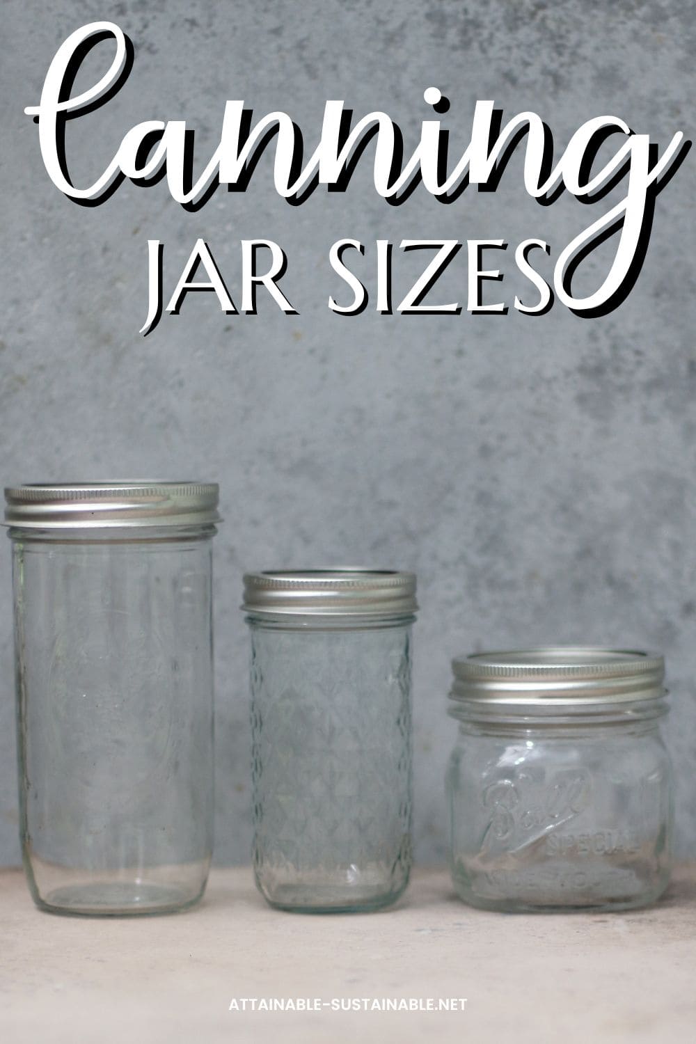 wide mouth mason jar sizes - Google Search