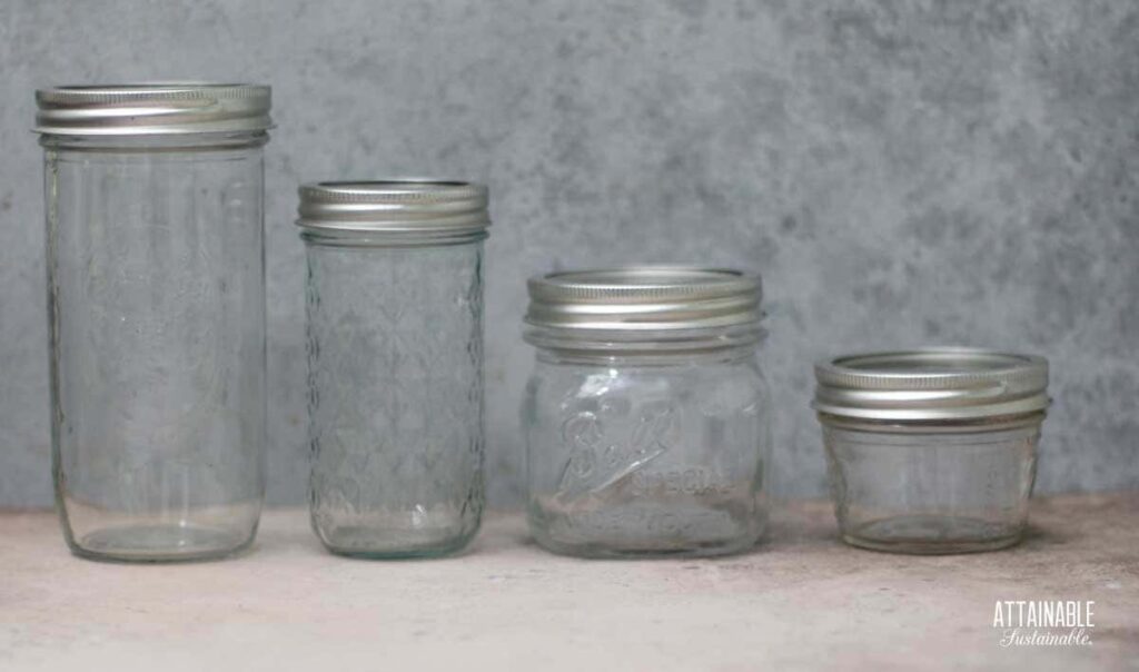 Guide to Mason Canning Jars Sizes and Uses Attainable Sustainable®